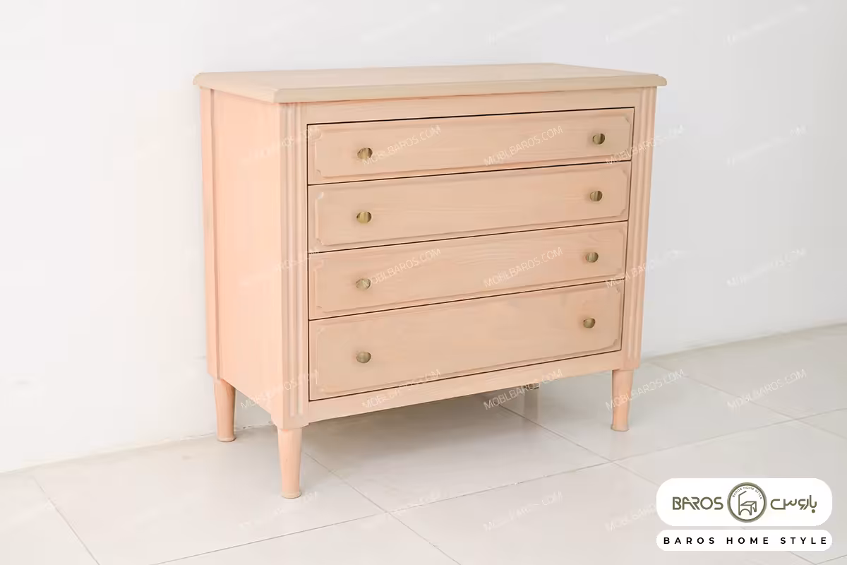 میز دراور و فایل سرویس خواب چوبی الیسا