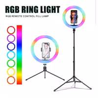 رینگ لایت  RGB مدل MJ26 همراه با سه پایه