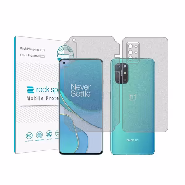 گلس صفحه نمایش و پشت گوشی وان پلاس 8T  5G مدل نانو هیدروژل گیمینگ برند راک اسپیس کدss