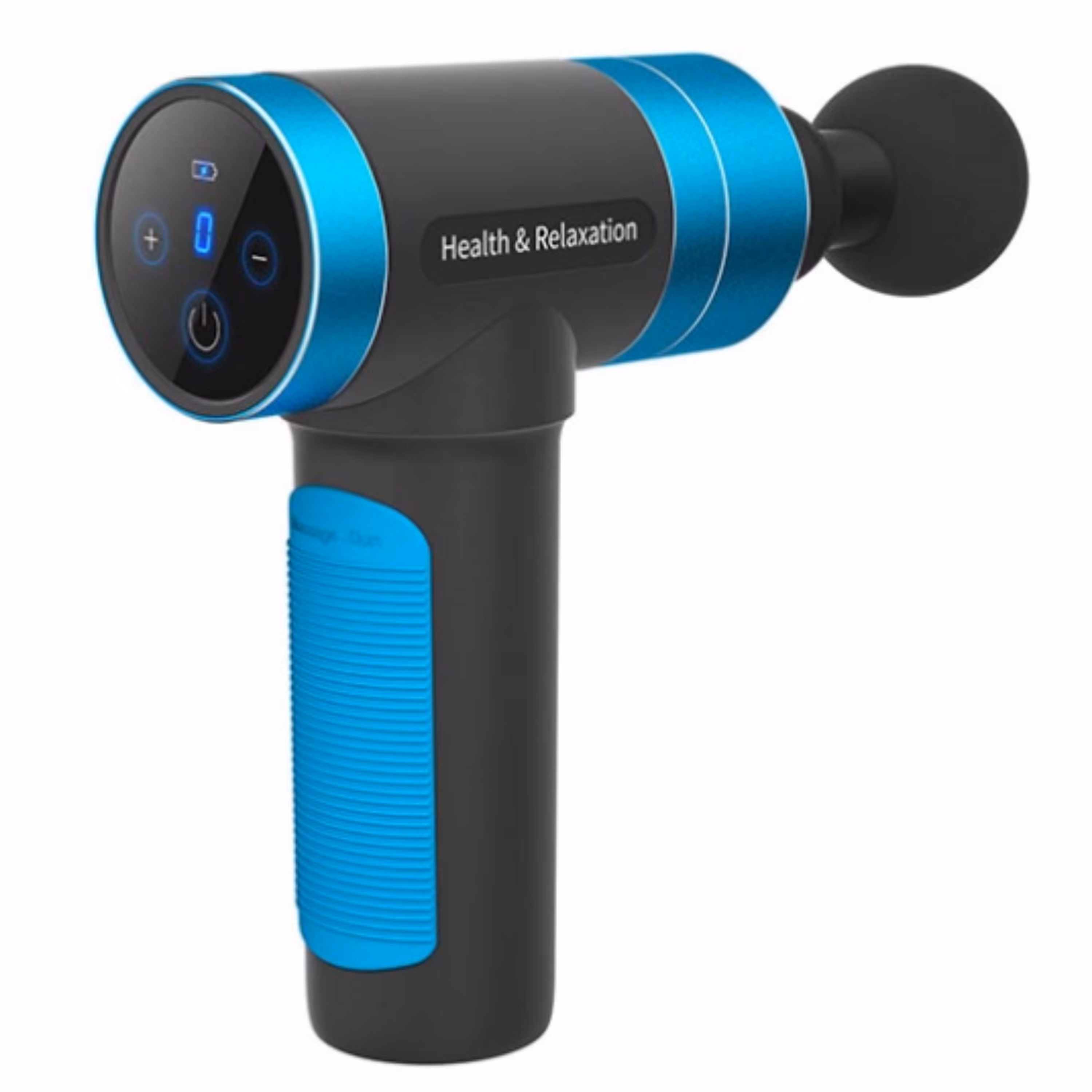 ماساژور تفنگی Q1 رنگ آبی با نمایشگر led 5 سرعته