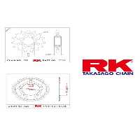 زنجیر موتورسیکلت GEAR SET HONDA CBF 600 S 08 10 CBR 900 RR ABS 96 99 RK