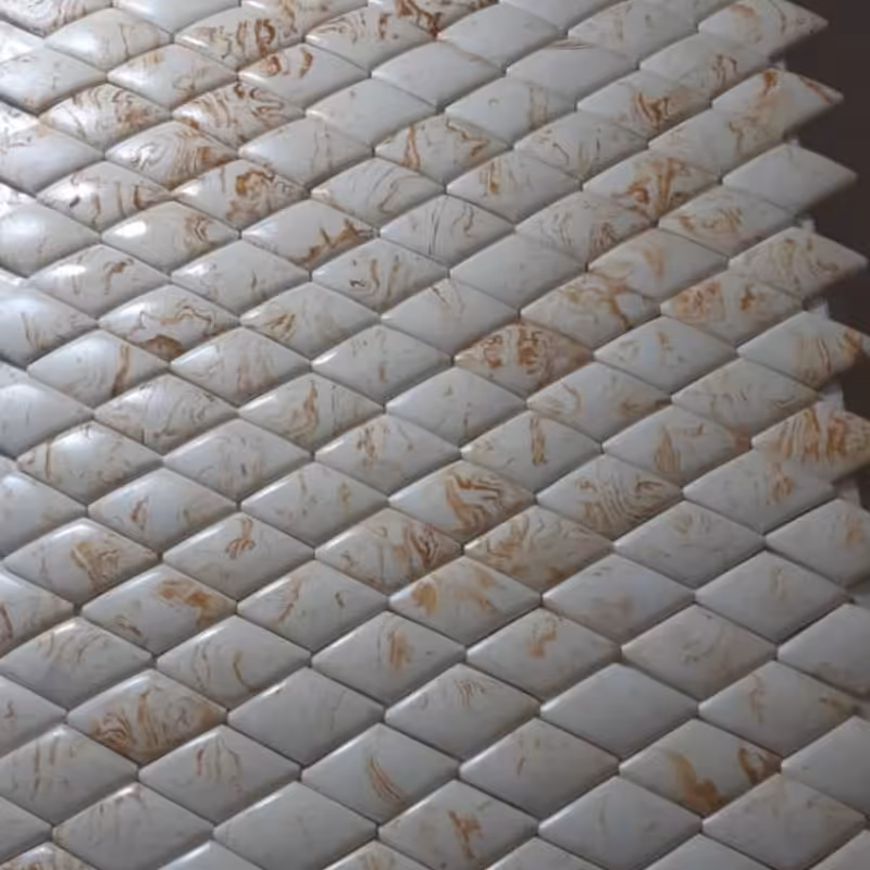 سنگ سه بعدی،تولید شده از مواد پلیمری،نانو ،ومصالح ساختمانی ،درابعاد و رنگ های مختلف