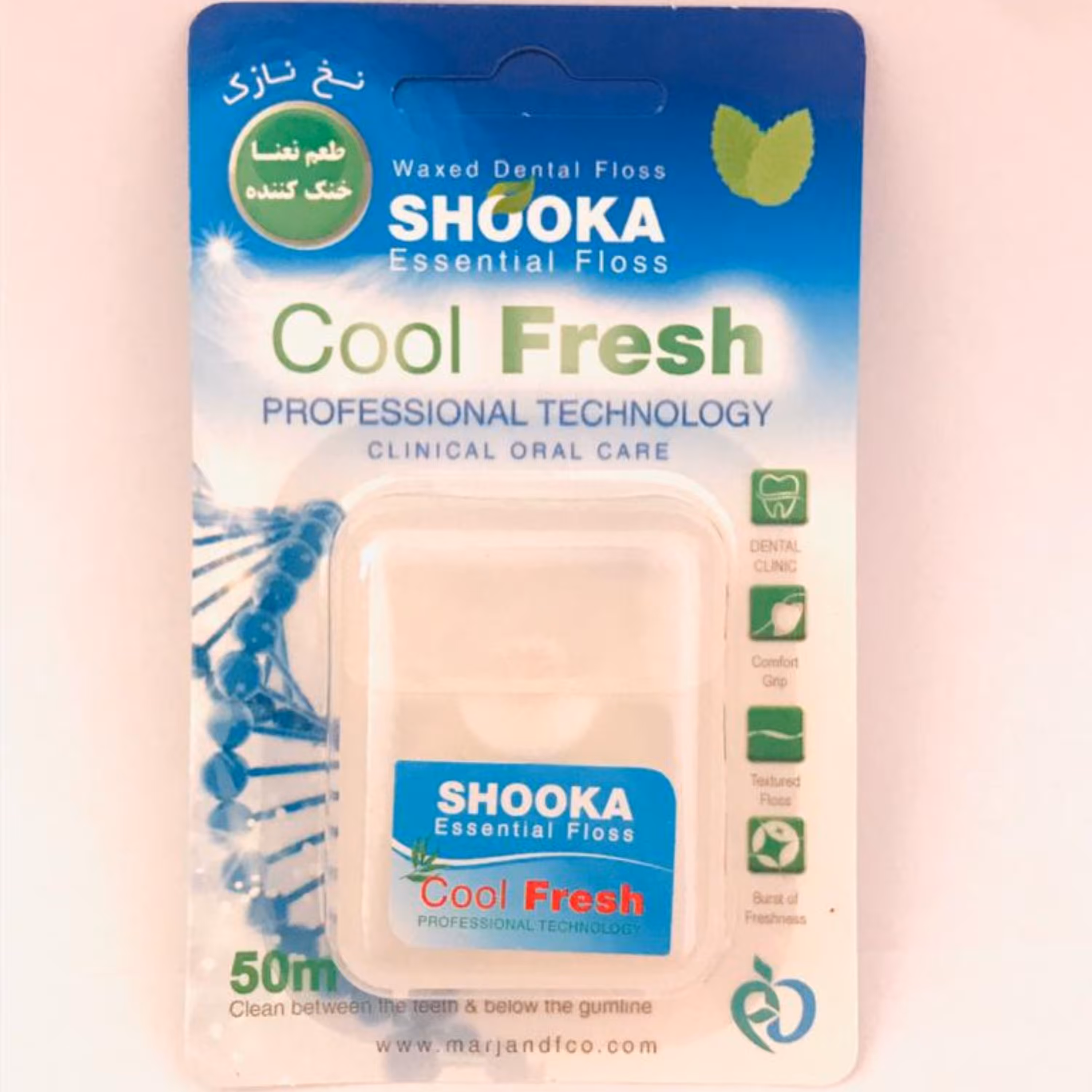 نخ دندان شوکا با طعم نعناع نخ نازک