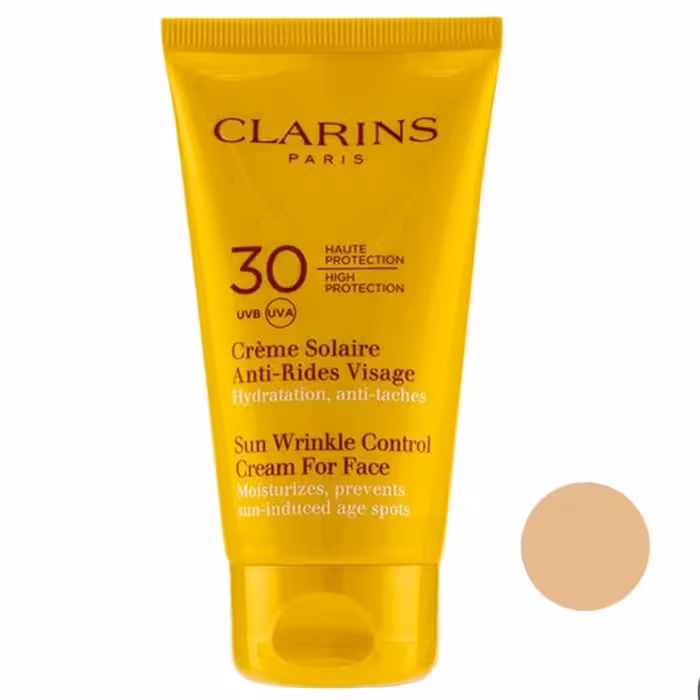 کرم ضد آفتاب کلارنس مدل Wrinkle Control حجم 75 میلی لیتر