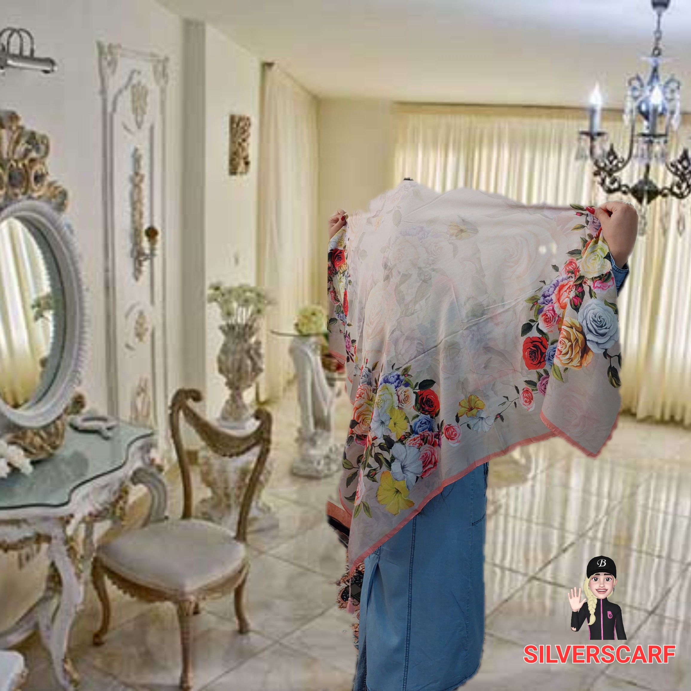 روسری منگوله دار