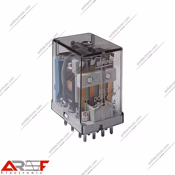 رله شیشه ای ERNI دارای 12 ولت 4 کنتاکت 5 آمپر 14 پین - فروشگاه عارف الکترونیک