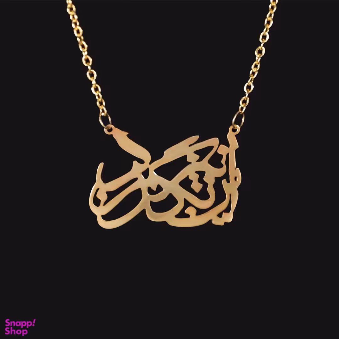 گردنبند طلا 18 عیار زنانه سانا گالری مدل این نیز بگذرد کد D9691