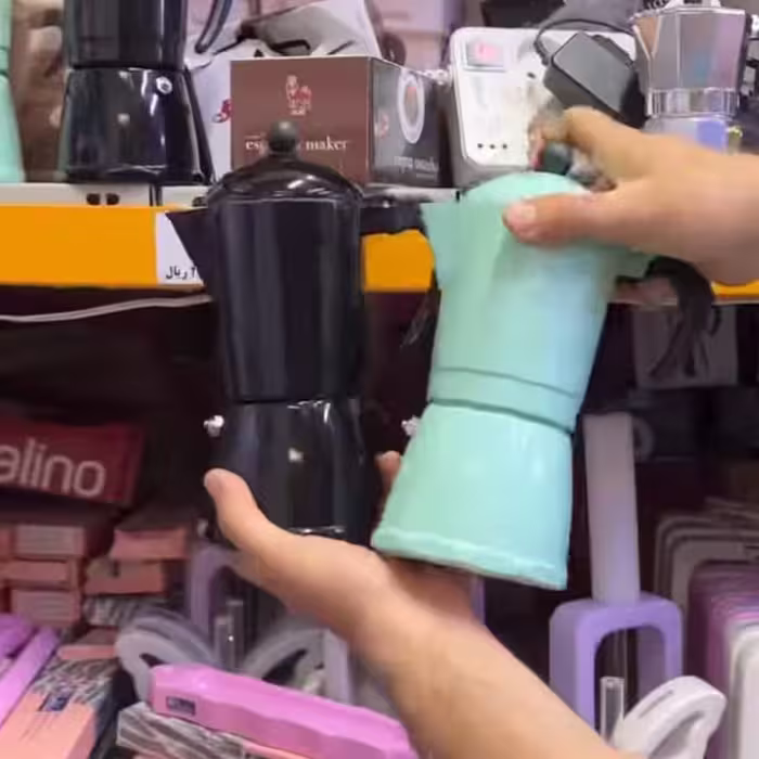 قهوه جوش رنگی شش کاپ                         فانتزی