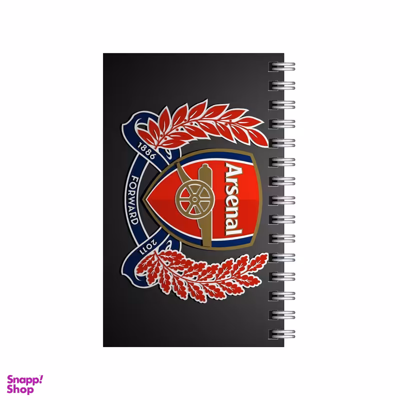 دفترچه یادداشت ۶0 برگ مدل To Do List طرح لوگو باشگاه آرسنال کد 2202921