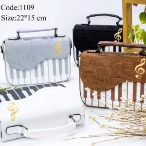 کیف پاسپورتی طرح پیانو و سل