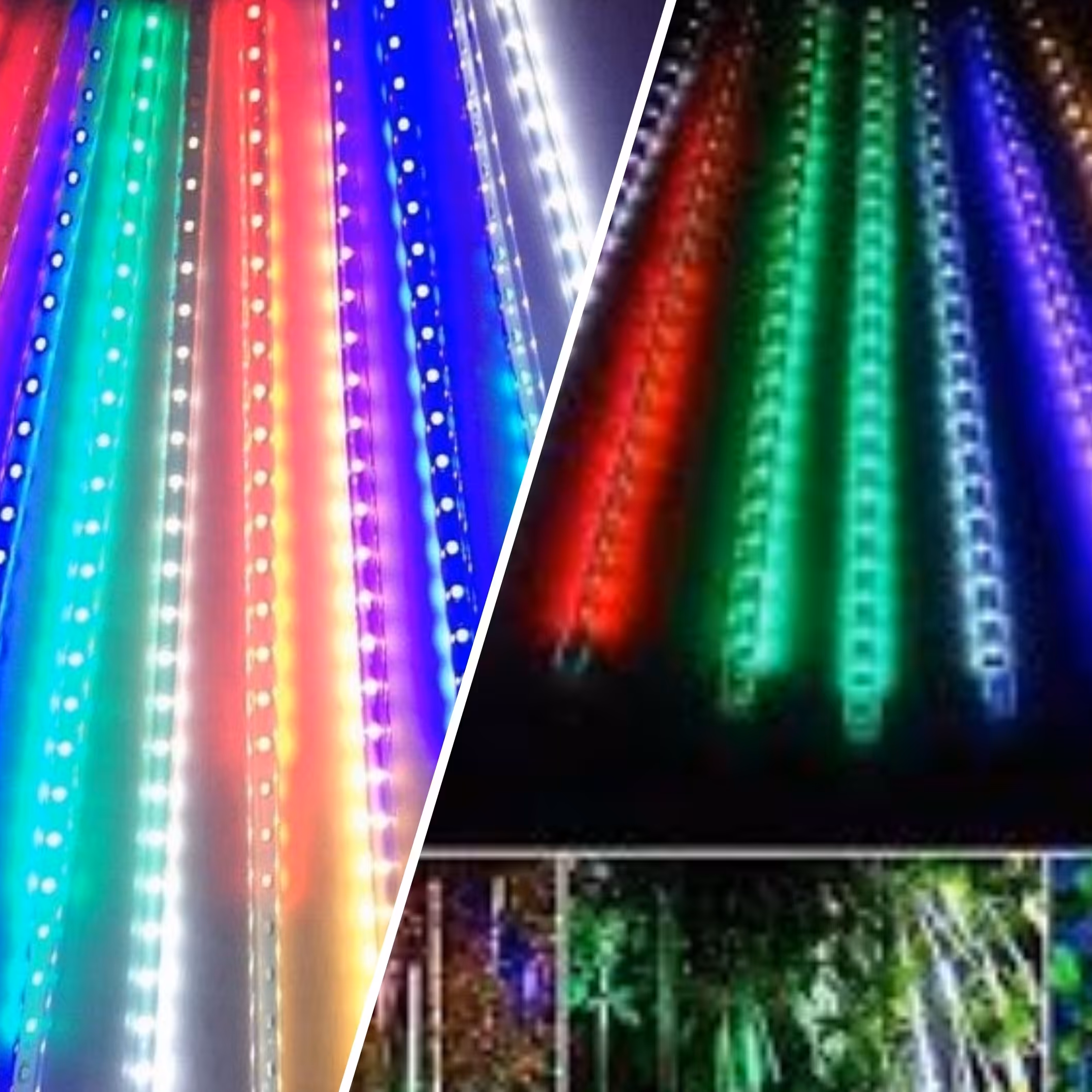 ریسه شهاب سنگی 8شاخه باطول 3متر ضد آب و مقاوم-مناسب فضای بیرونی