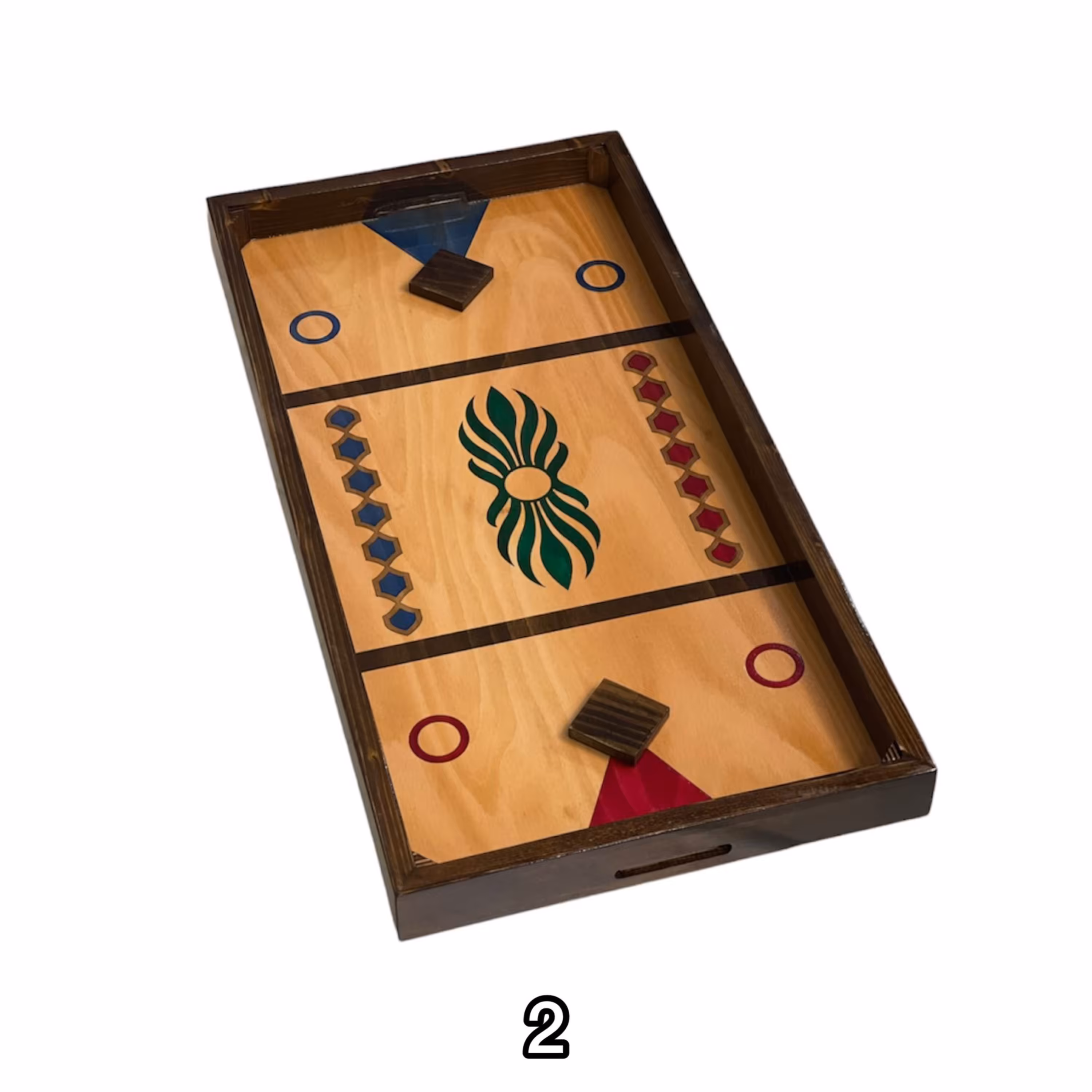 بازی فکری مدل هاکی منچ و مار پله رنگ تیره