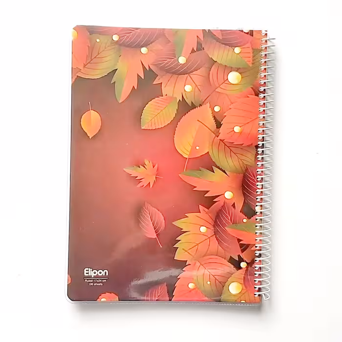 دفتر 100 برگ  الیپون طرح برگ  پاییز 
