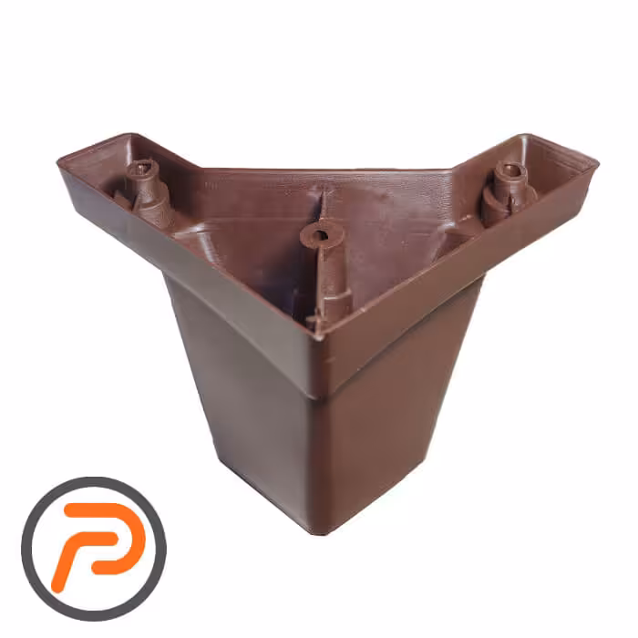 پایه مبلی سه گوش قهوه ای