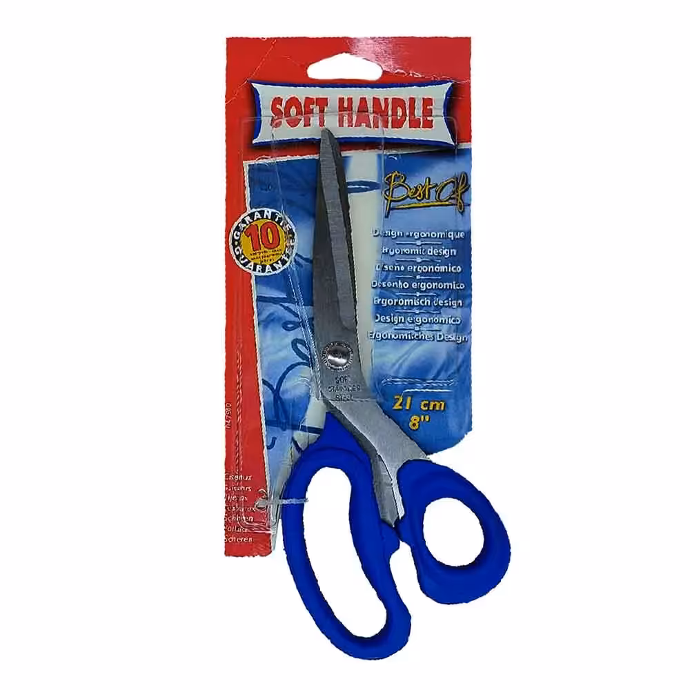 خرید قیچی دسته پلاستیکی سایز بزرگ 21 سانت مدل Soft Handle