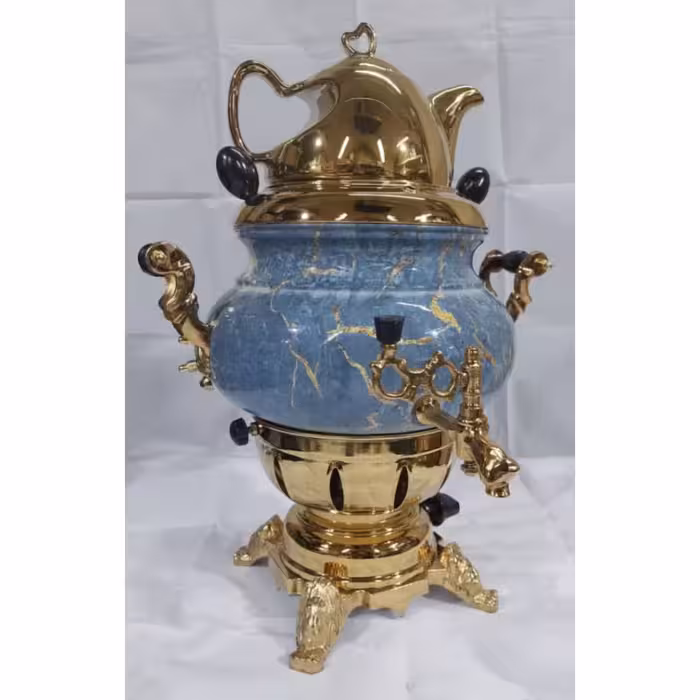 سماور  گازی طرح سنگ ماربل عدسی 6 لیتر  اکسیرExir 