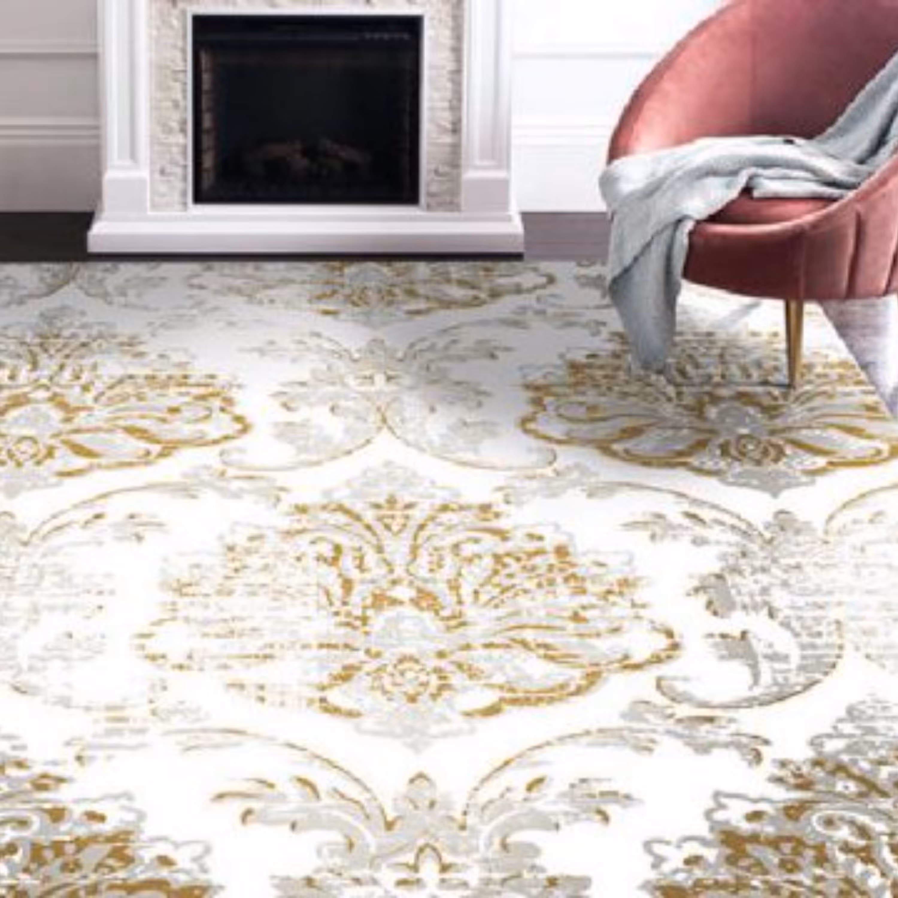 روفرشی کشدار (روکش فرش) شانل ضخیم  ضد آب و ضد لک سایز 12متری (قابل شستشو) کد 432