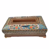 جعبه دستمال کاغذی خاتم کاری