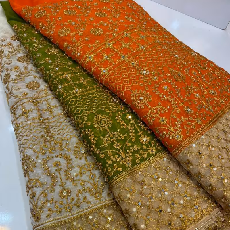 پارچه حریر دامن داز