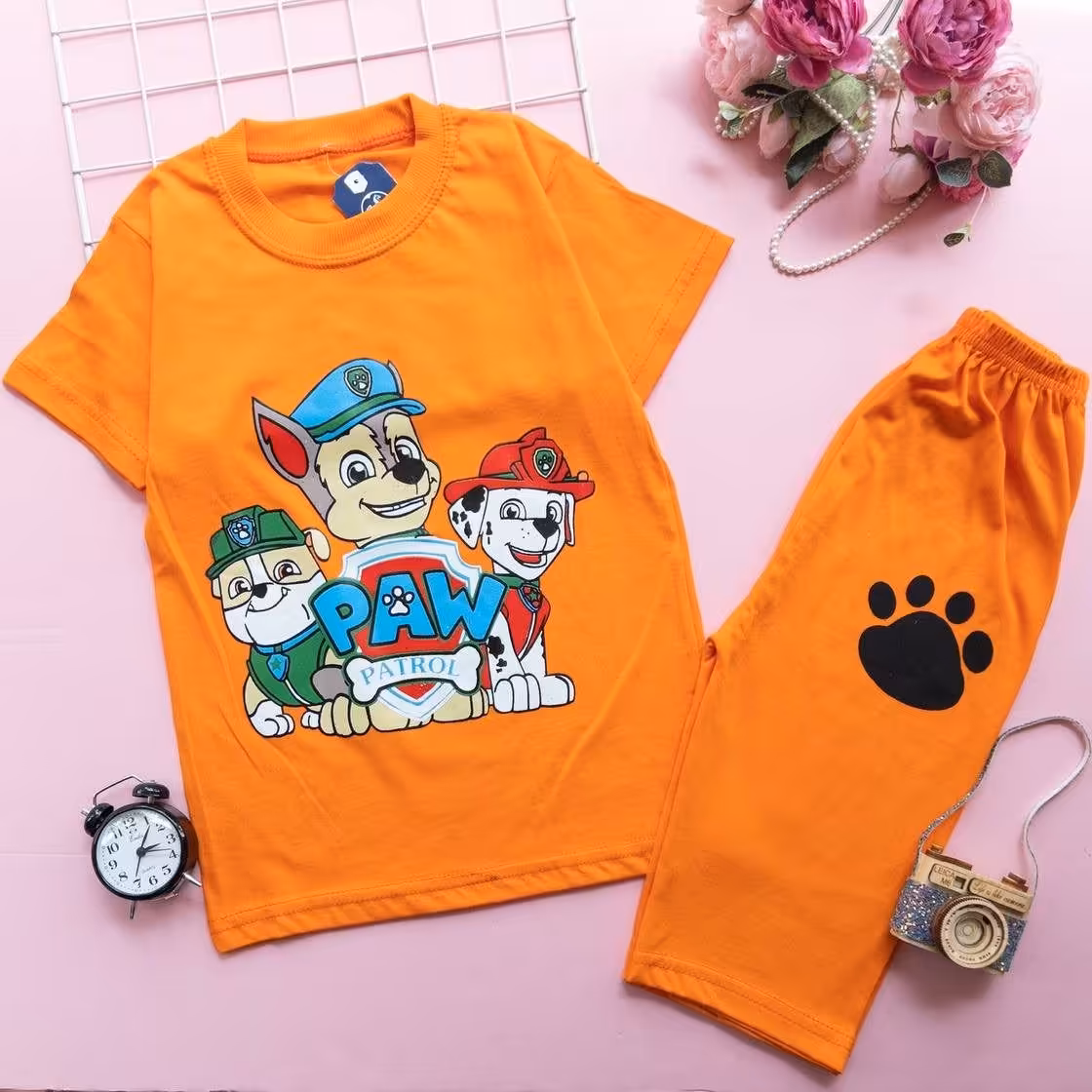 تیشرت و شلوارک پسرانه سگهای نگهبان (سایز 50 و 55) جنس نخ پنبه ارسال رایگان