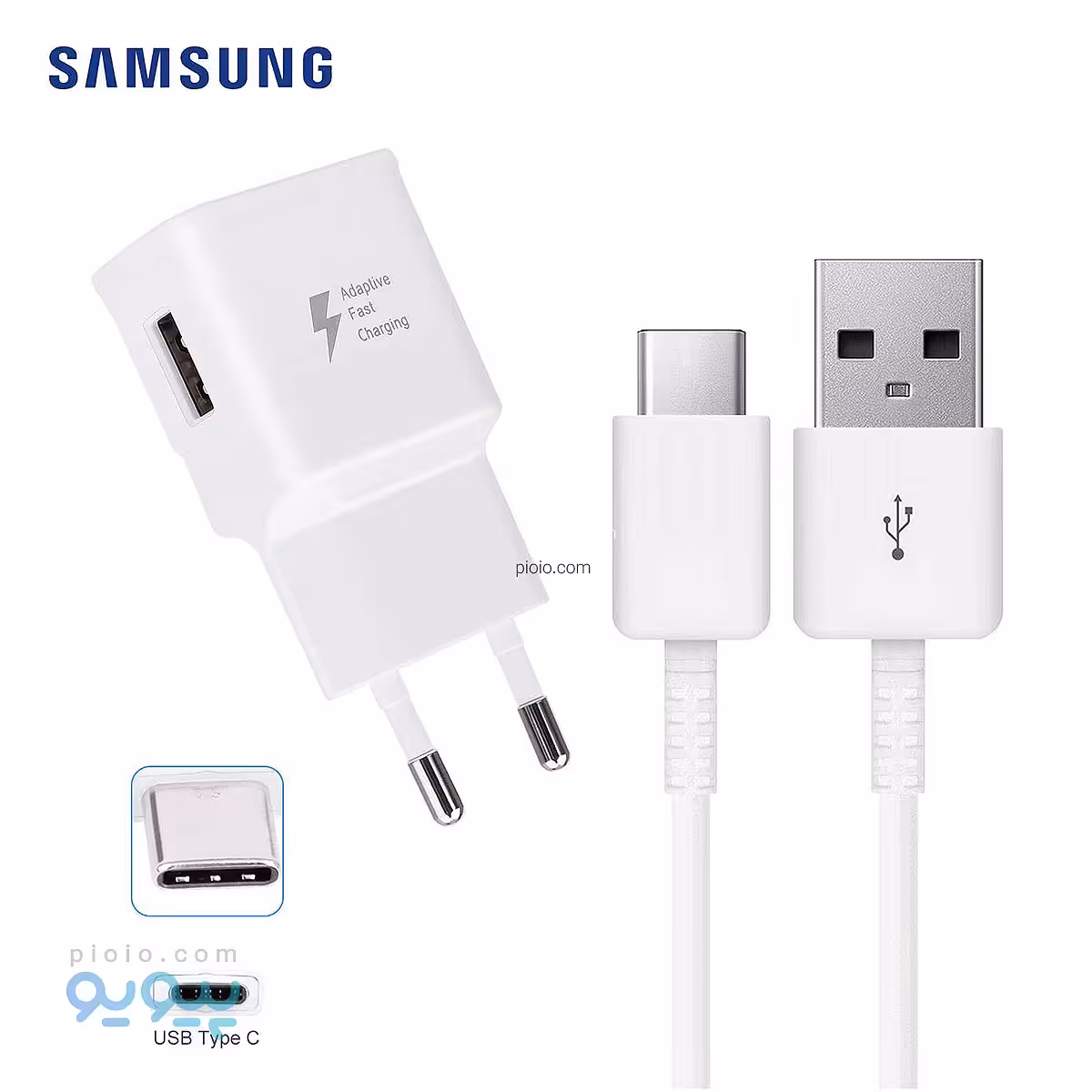 شارژر دیواری مدل SAMSUNG NOTE7-S8(آداپتور کابل)