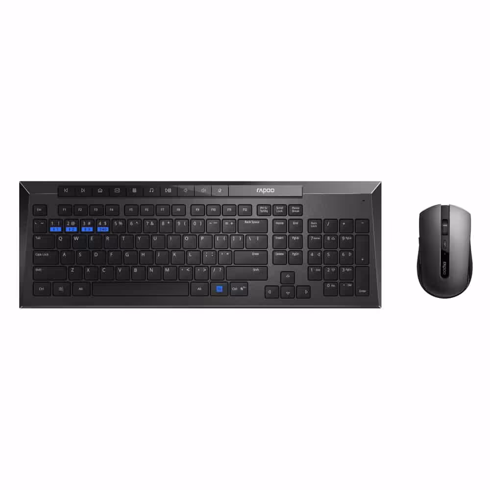 کیبورد و موس بیسیم رپو مدل 8200M