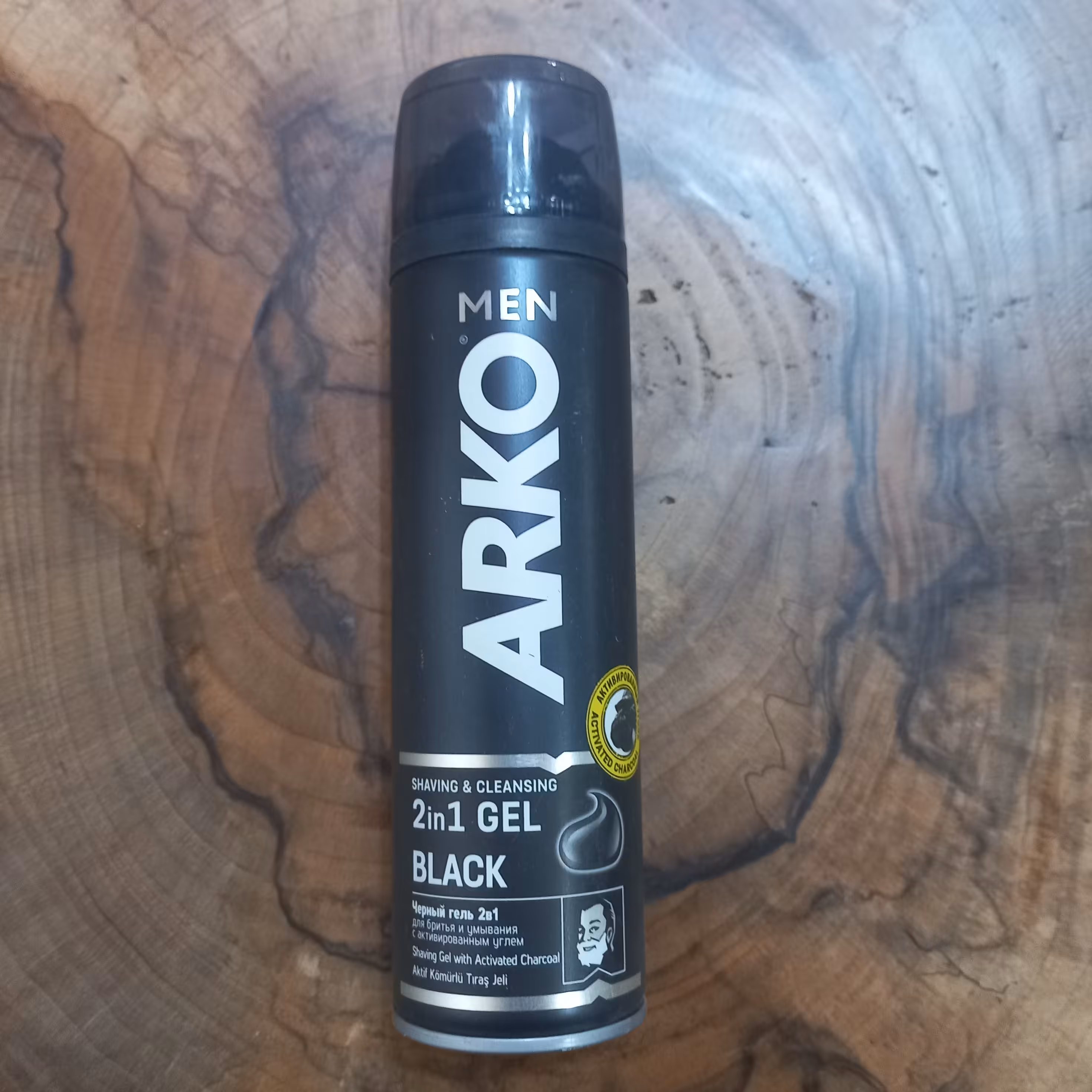ژل اصلاح 2 در 1 آرکو مدل Black مناسب انواع پوست 200 میل

