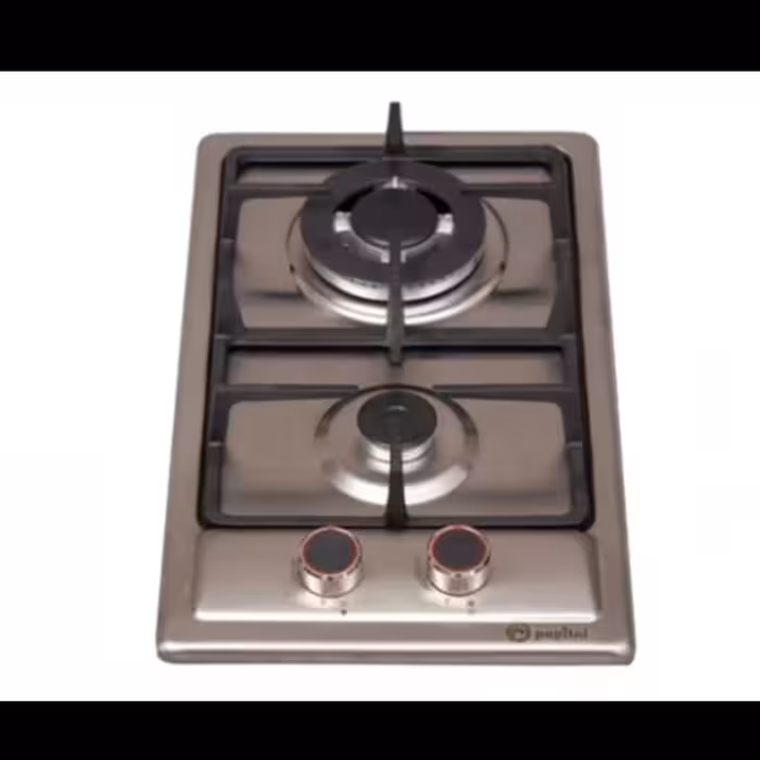 اجاق گاز صفحه ای پاپیتال 2شعله استیل با 5سال گارانتی 