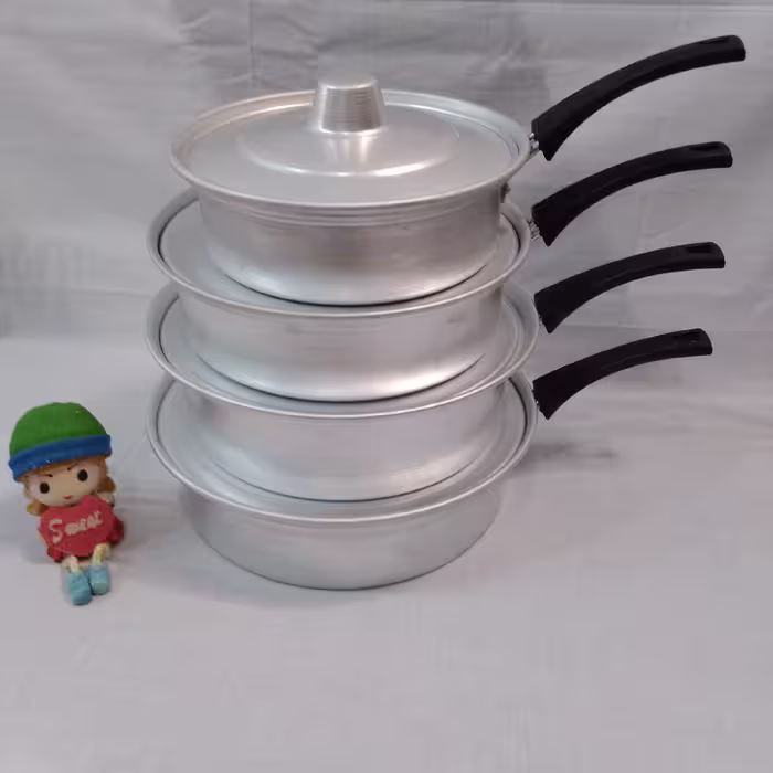 ماهیتابه تک دسته 8پارچه درب دار
