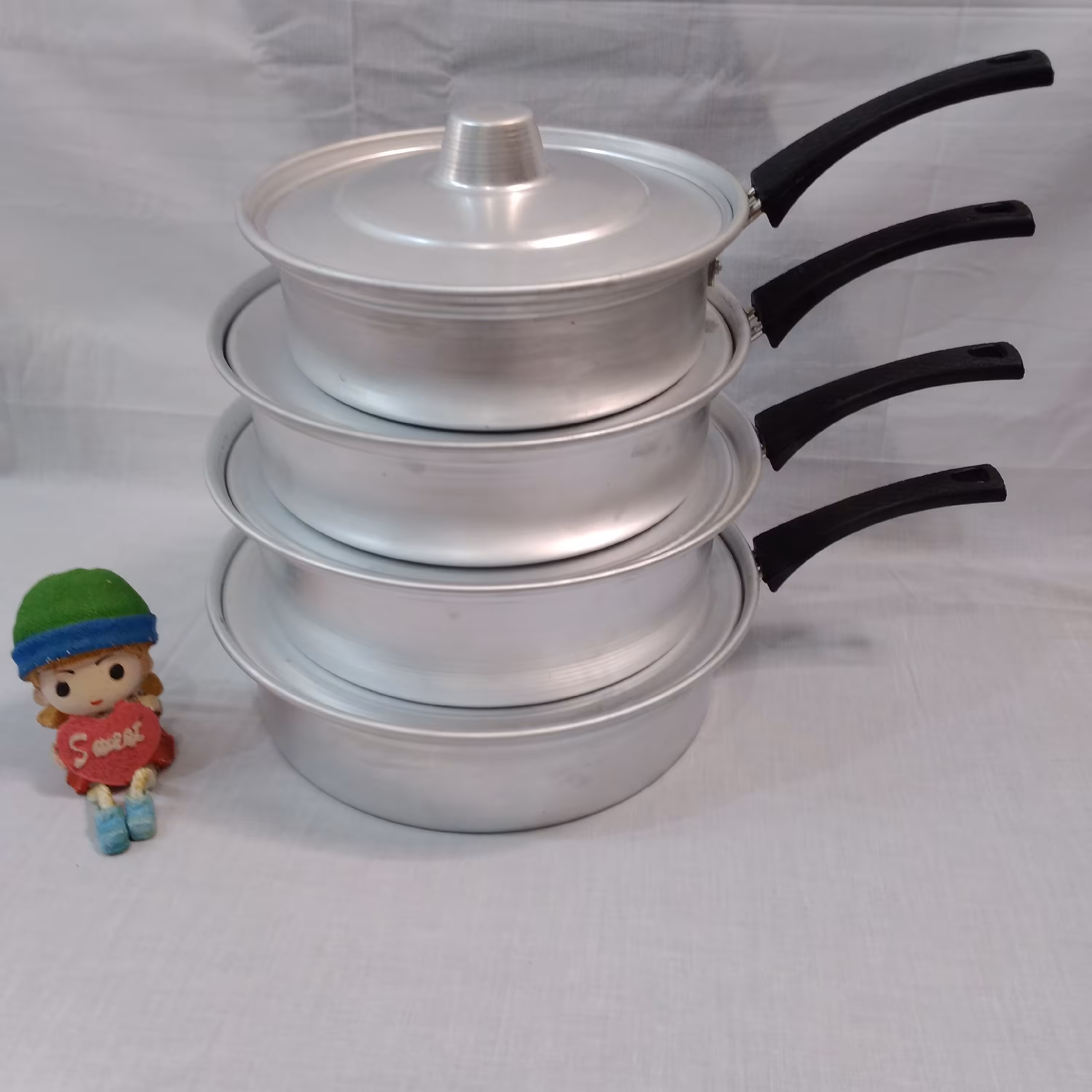 ماهیتابه تک دسته 8پارچه درب دار