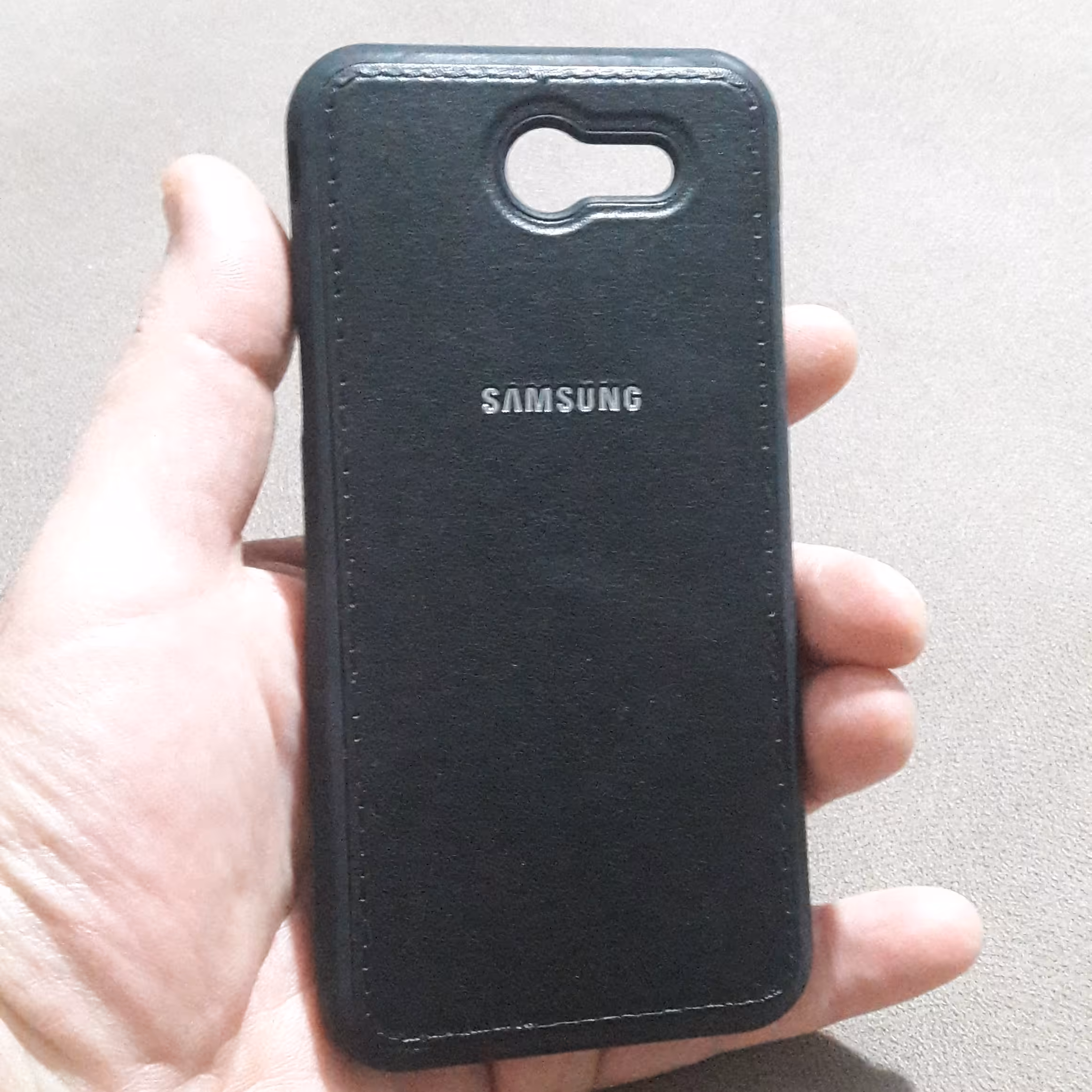 قاب ژله ای چرمی سامسونگj3 2017