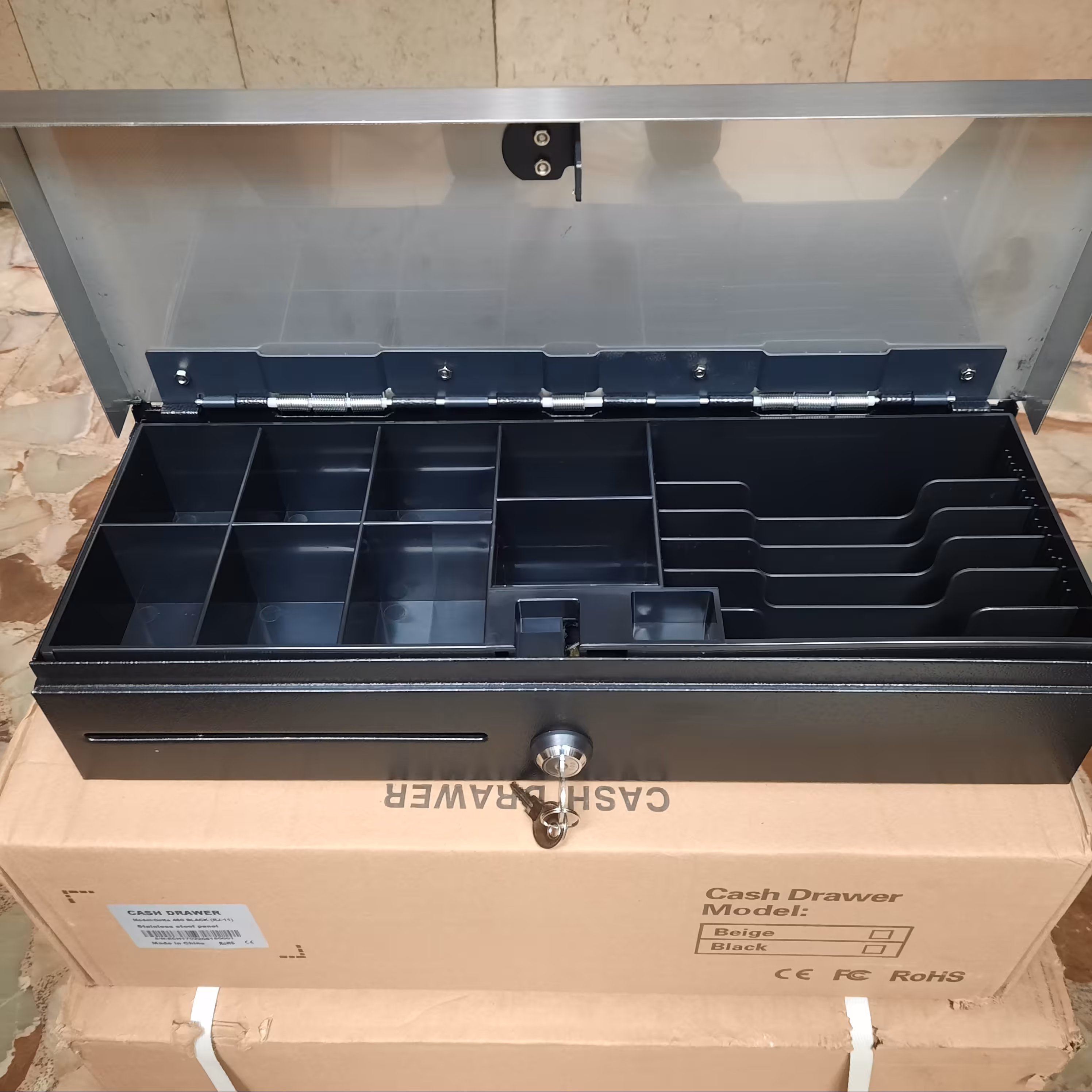 کشوی پول فلپ تاپ دلتا جای اسکناس پول سکه