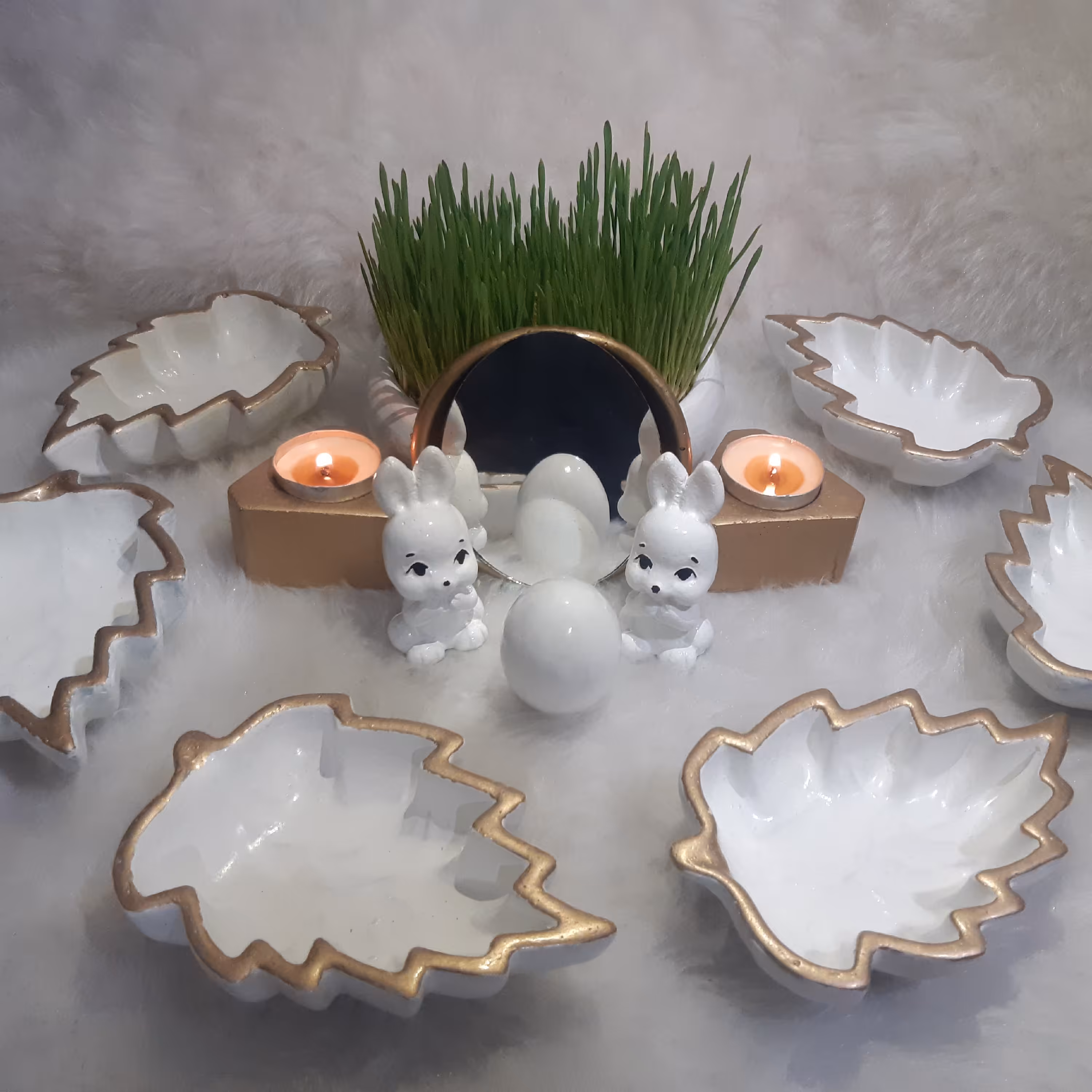 هفت سین سنگی طرح برگ