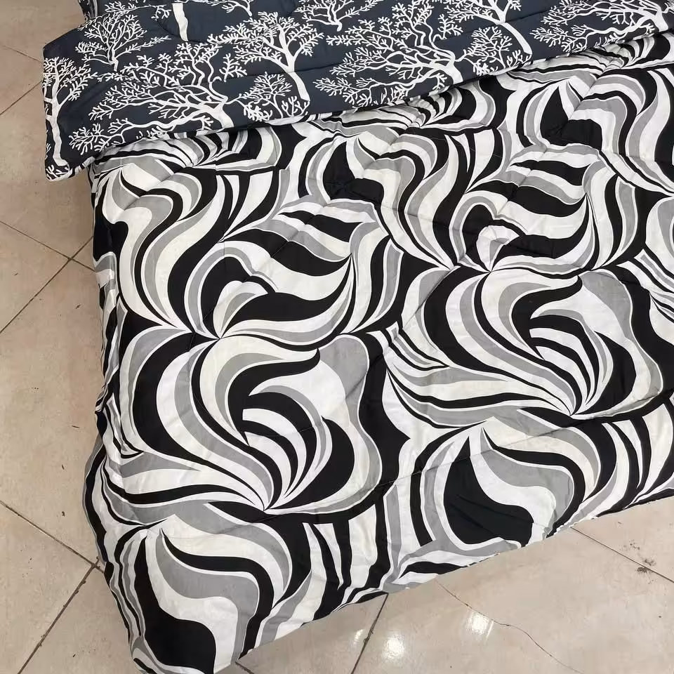 رو تختی دو نفره 6تیکه جنس تترون پوالستر خارجی