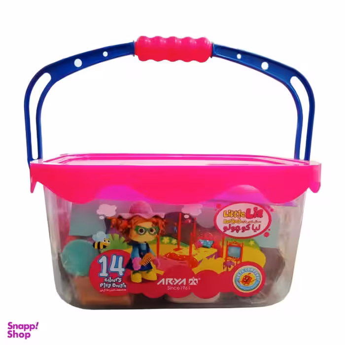 خمیر بازی آریا مدل لیا کوچولو کد 1025 بسته 14 عددی