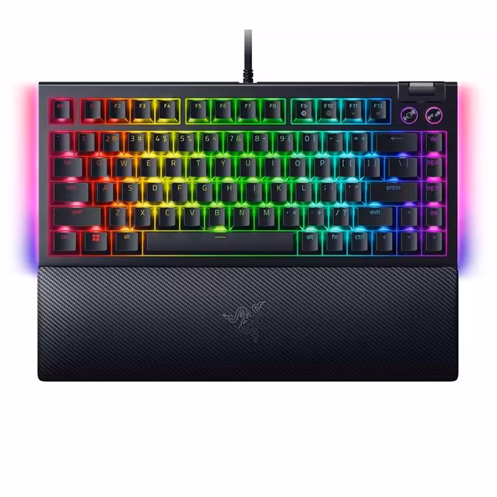 کيبورد گیمینگ ريزر BlackWidow V4 75% Tenkeyless | سوییچ نارنجی