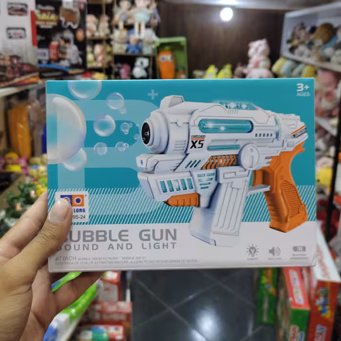 تفنگ حباب ساز باتری خور کد 1074