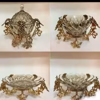 ست پذیرایی شامپاینی 4 تیکه پایه برنز