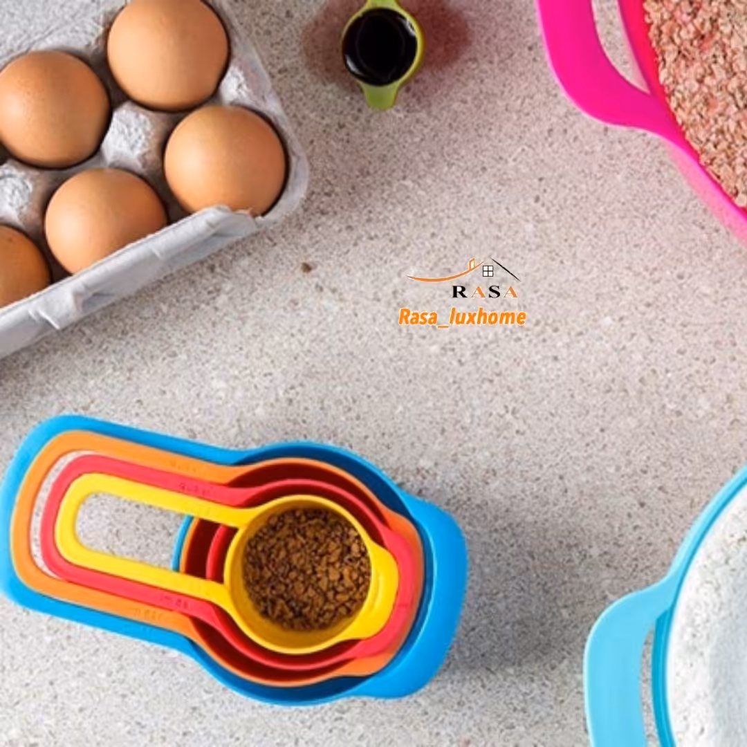 ست پیمانه 6 تایی رنگی