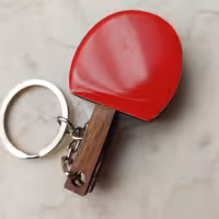 جا کلیدی طرح راکت پینگ پنگ رزین و  پلکسی و چوب به ابعاد حدو د 6 در 3 سانت