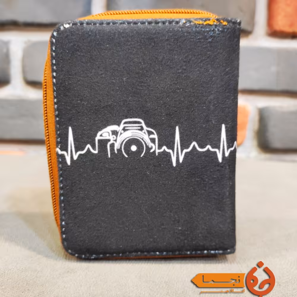 کیف پول کتی دور زیپ  طرح دوربین  کد DCZ28