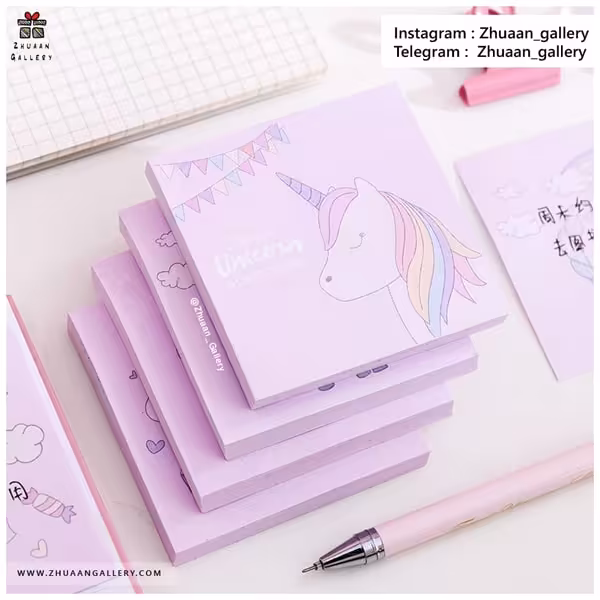 استیکی نت Unicorn GUESTBOOK مربعی یونیکورن