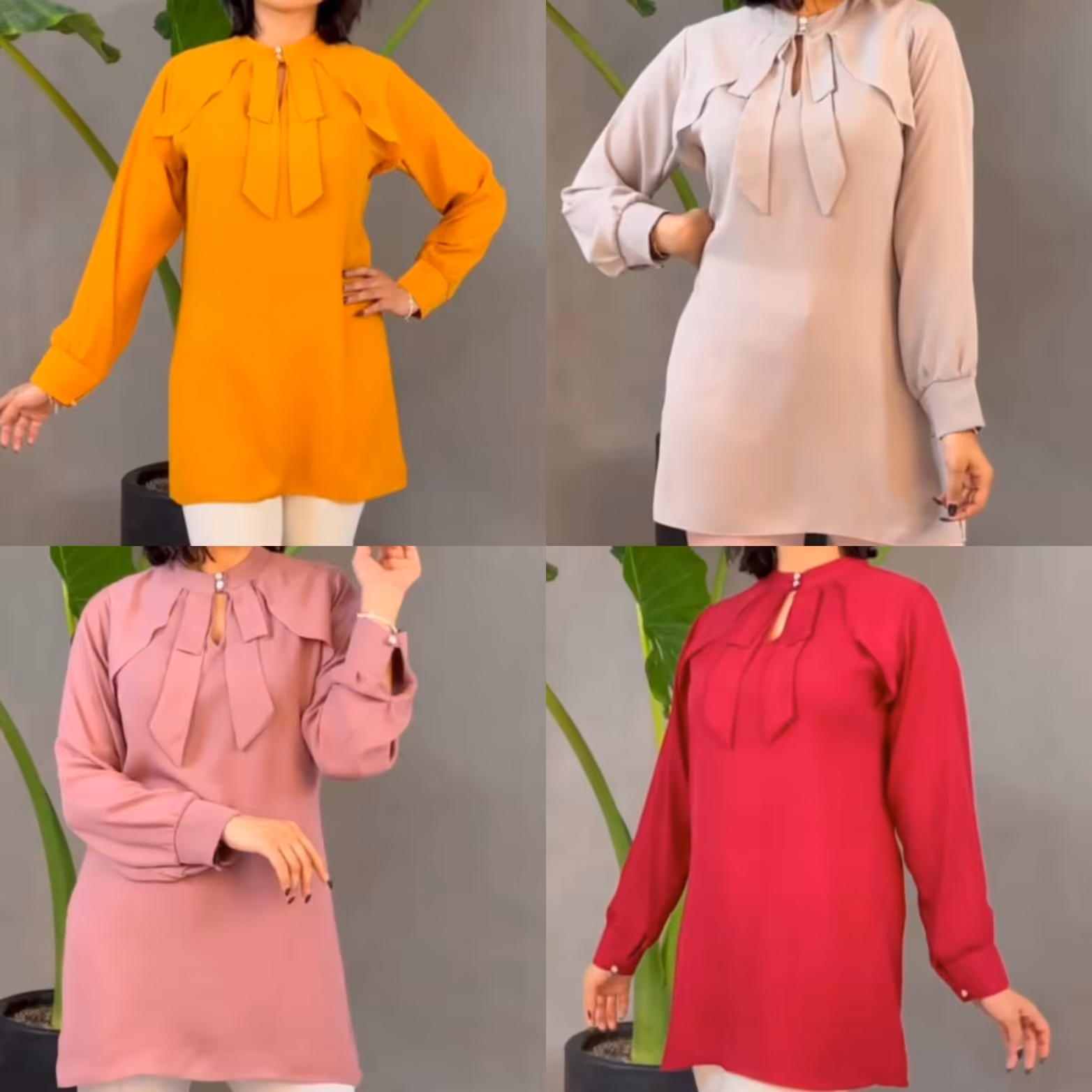 شومیز کرپ حریر عمده و تک خرید مستقیم از تولیدی