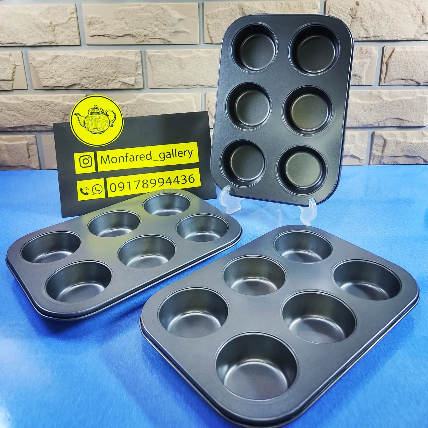 قالب مافین شش عددی تفلون ، جنس : تفلون نسوز اصل
، ابعاد : 26×18