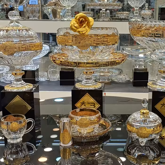 سرویس کریستال ورساچه طلایی