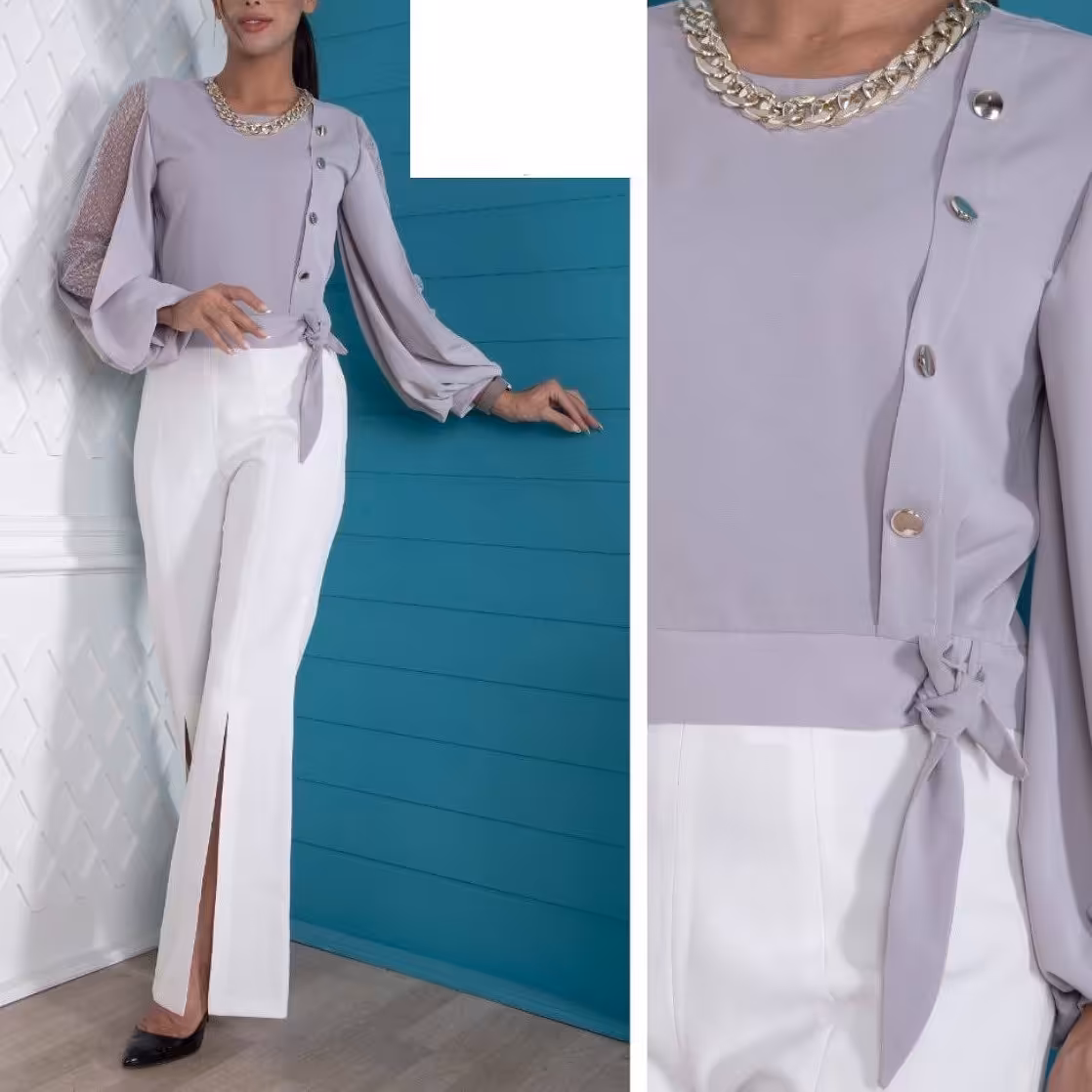 شومیز کراپ الیزه 