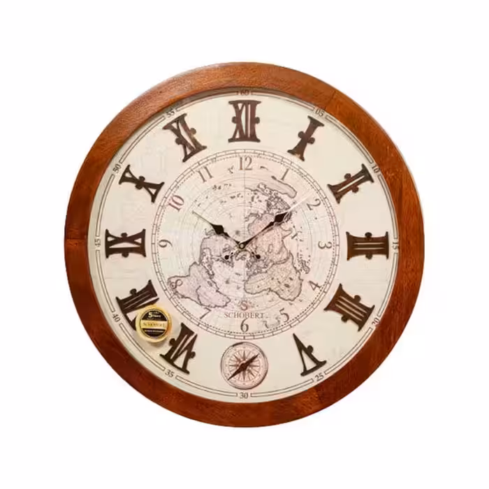 ساعت دیواری چوبی شوبرت مدل 6116