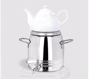 کتری 4.5 لیتر استیل با قوری چینی یونیک مدل UN-7527