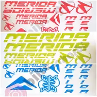 برچسب بدنه دوچرخه مدل MERIDA در سه رنگ