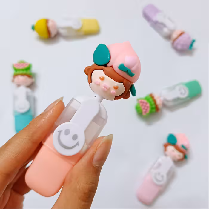 هایلایتر فانتزی میوه ای هلو کد 1 وارداتی رنگ پاستلی